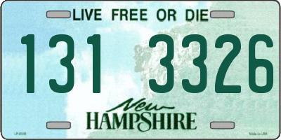 NH license plate 1313326