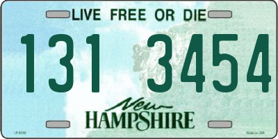 NH license plate 1313454
