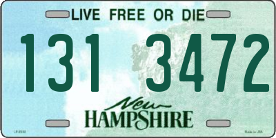 NH license plate 1313472