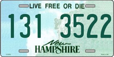 NH license plate 1313522