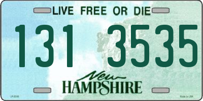 NH license plate 1313535