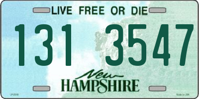 NH license plate 1313547