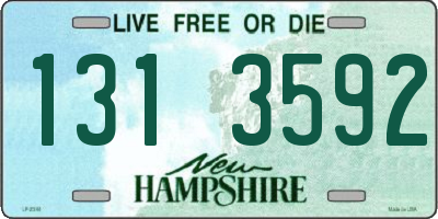 NH license plate 1313592
