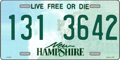 NH license plate 1313642