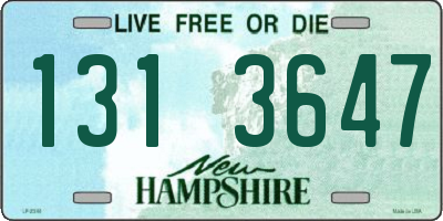 NH license plate 1313647