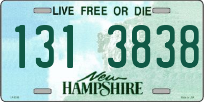 NH license plate 1313838