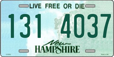 NH license plate 1314037