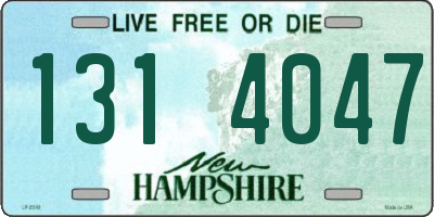 NH license plate 1314047