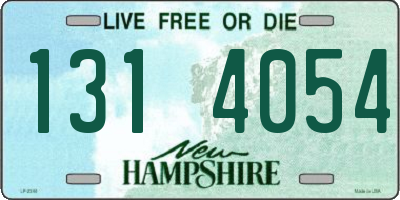 NH license plate 1314054