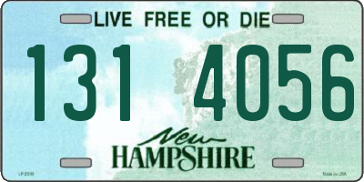 NH license plate 1314056