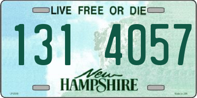 NH license plate 1314057