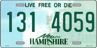 NH license plate 1314059