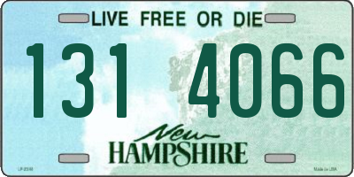 NH license plate 1314066