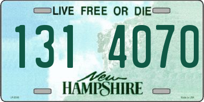 NH license plate 1314070