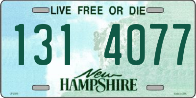 NH license plate 1314077
