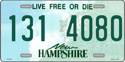 NH license plate 1314080