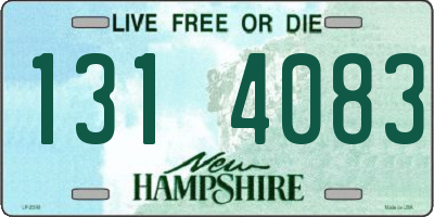 NH license plate 1314083