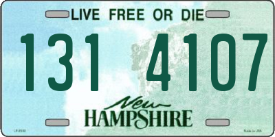 NH license plate 1314107