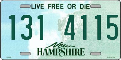 NH license plate 1314115