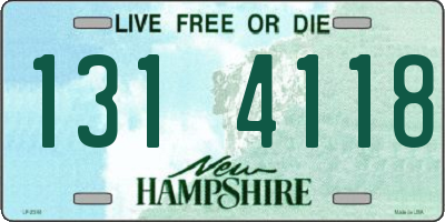 NH license plate 1314118