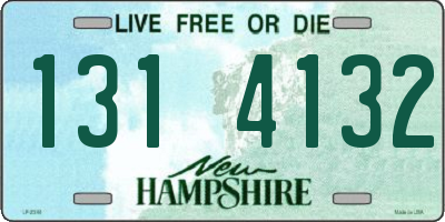 NH license plate 1314132