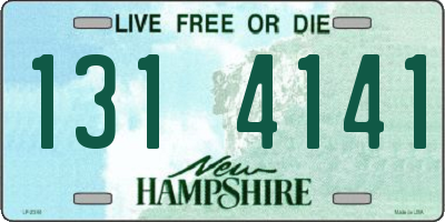 NH license plate 1314141