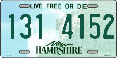 NH license plate 1314152