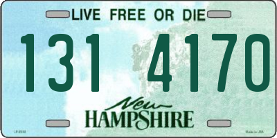 NH license plate 1314170