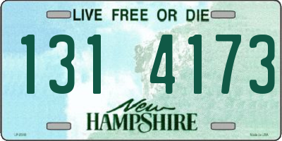 NH license plate 1314173