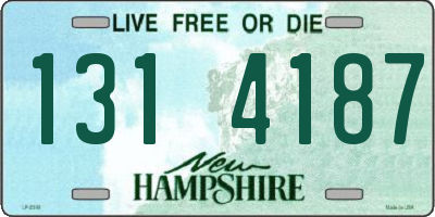 NH license plate 1314187