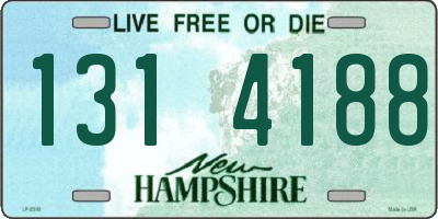 NH license plate 1314188