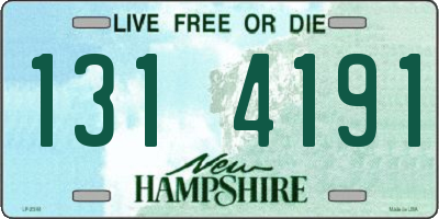 NH license plate 1314191