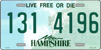 NH license plate 1314196