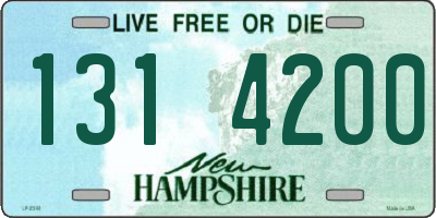 NH license plate 1314200