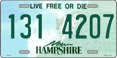 NH license plate 1314207