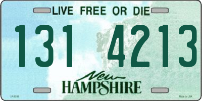 NH license plate 1314213