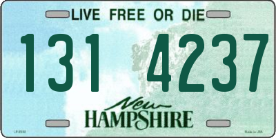 NH license plate 1314237