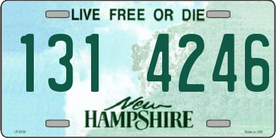 NH license plate 1314246