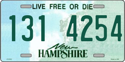 NH license plate 1314254
