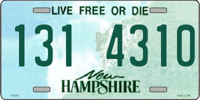NH license plate 1314310