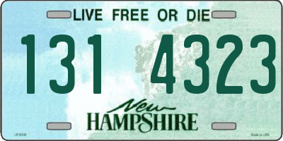 NH license plate 1314323