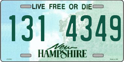 NH license plate 1314349