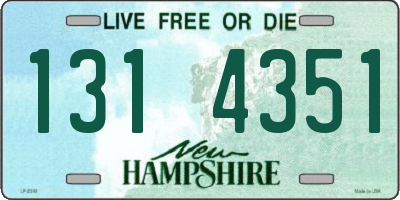 NH license plate 1314351