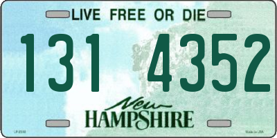 NH license plate 1314352