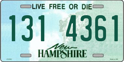 NH license plate 1314361