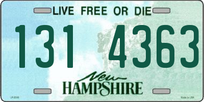 NH license plate 1314363