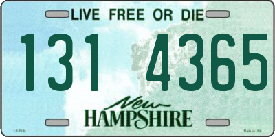 NH license plate 1314365