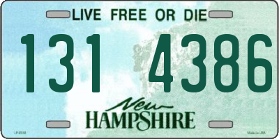 NH license plate 1314386