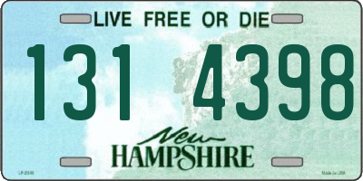 NH license plate 1314398