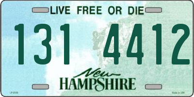 NH license plate 1314412